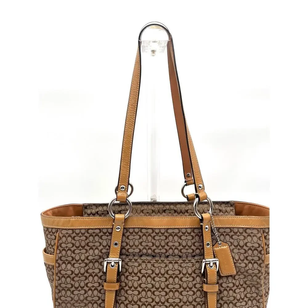 COACH Y2K Signature Tote, Turnlock Pockets